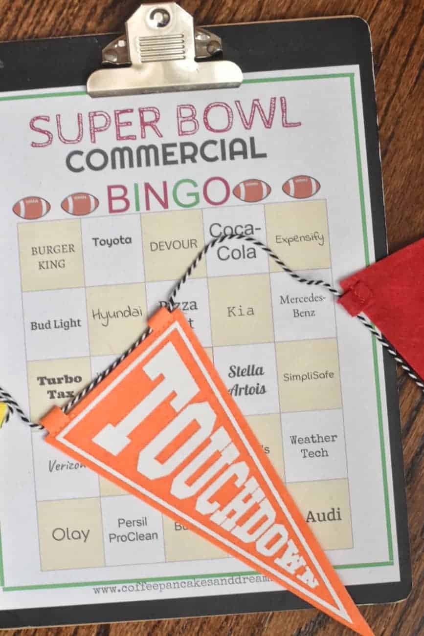 Free Printable Super Bowl Commercial Bingo 2022